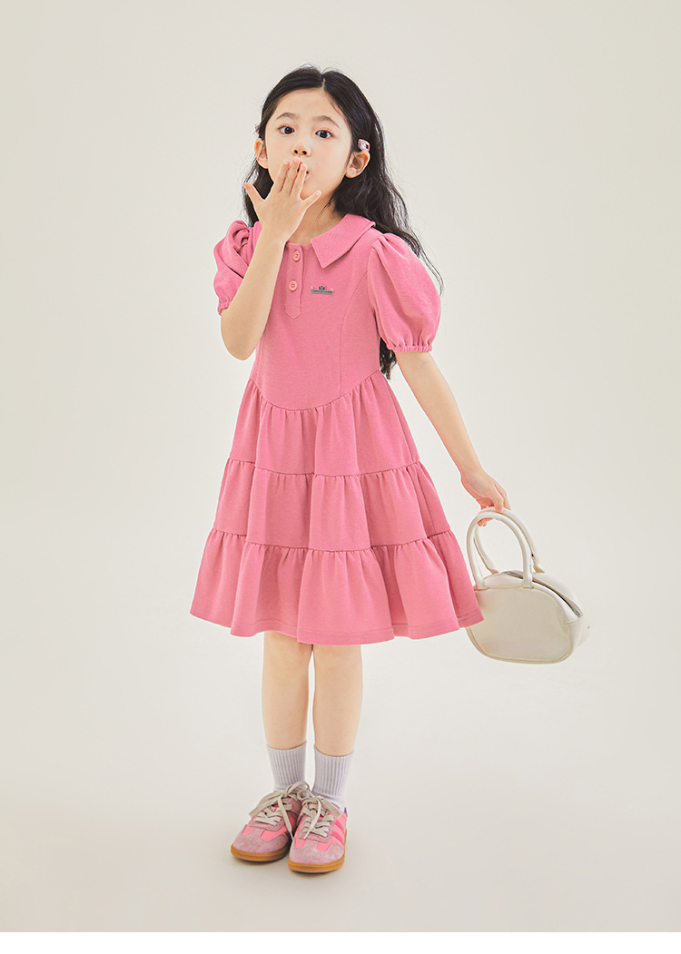 Mother&Kids Girls' dress Summer pink super sweet Princess dress Little girls' dress_voghion.com