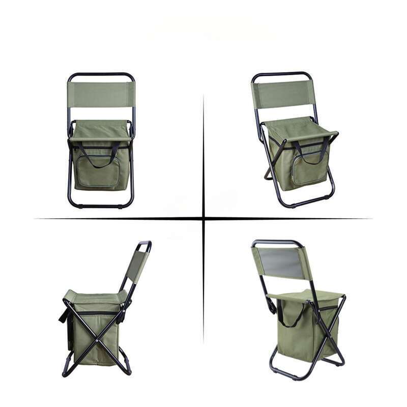 Choose It For Outdoor Leisure! Portable Folding Ice Pack Chair With Super Convenient Insulation And Storage_voghion.com