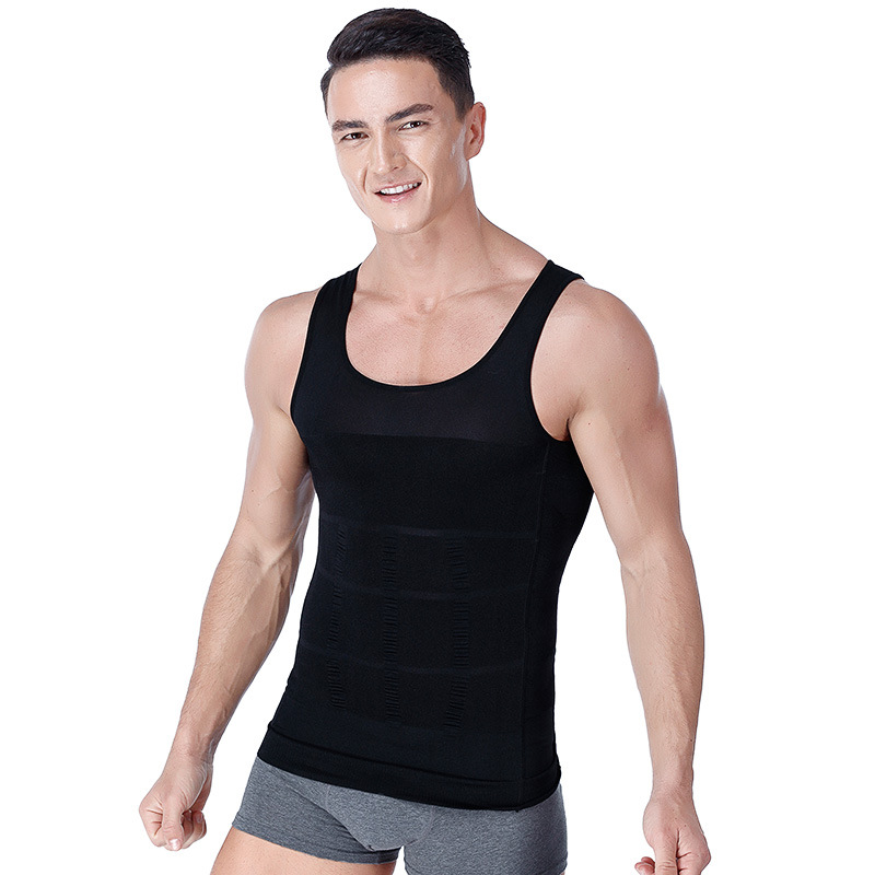 Men's body shaping underwear body shaping beer belly slimming tight underwear  thin seamless abdomen vest