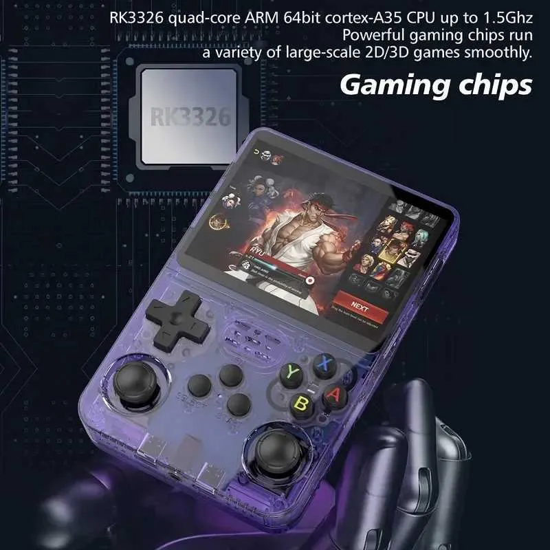 Handheld R36S Konsole 128G Klassische Spiele Für Kinder Open Source Tragbare Spiel Hine Pocket Video Player_voghion.com