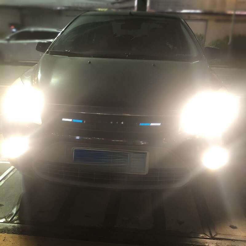 12V 36LED Auto Leuchtender Kühlergrill Limousine Pickup Truck Frontgesicht Tagfahrlicht, Außendekoration, Atmosphäre_voghion.com