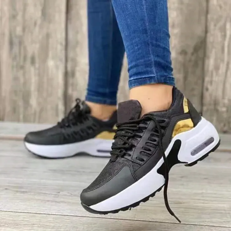 Baskets compensées femme pour sport et loisirs confortables mesh_voghion.com