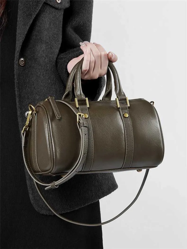 Borsa boston donna in vera pelle borsa a spalla e tracolla_voghion.com