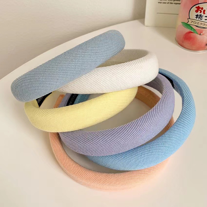 Snoepkleurige hoofdband, eenvoudige hoge haaraccessoires voor dames_voghion.com