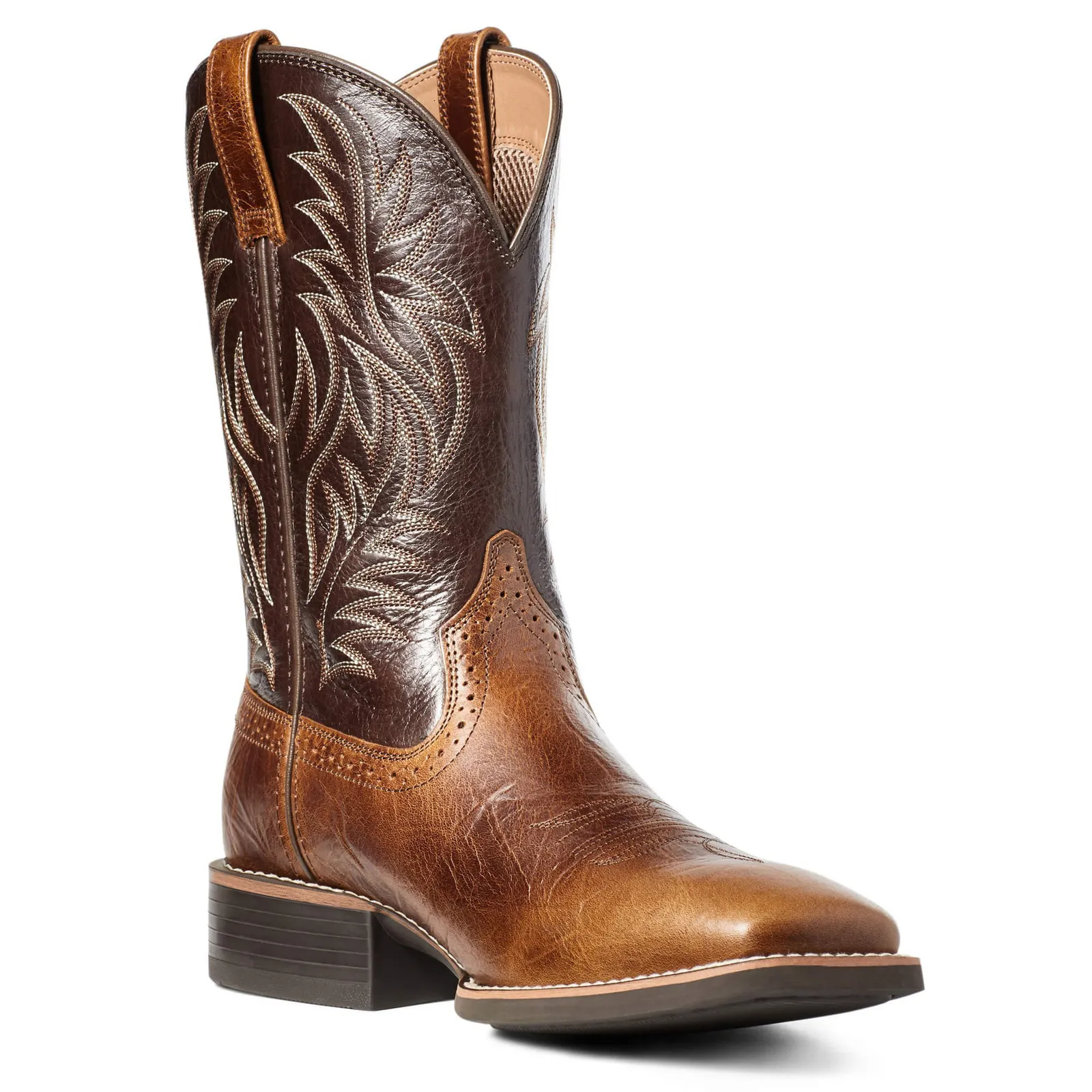 Men High Boots Embroidery Retro Handmade Mens Western Cowboy Boot Pointed Toe Hand ing Outdoor Shoes 241028_voghion.com