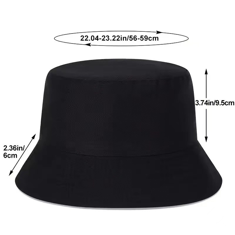 Nouveau chapeau de pêcheur double face respirant à large bord, protection extérieure, chapeau graffiti personnalisé, chapeau de protection solaire_voghion.com