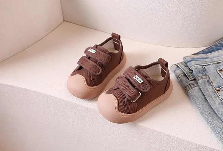2024 New Kids Canvas for Girls Boys Soft Sole School Sneakers Child Toddler Casual Sports Shoes Baby Walkers 240912_desvips.com