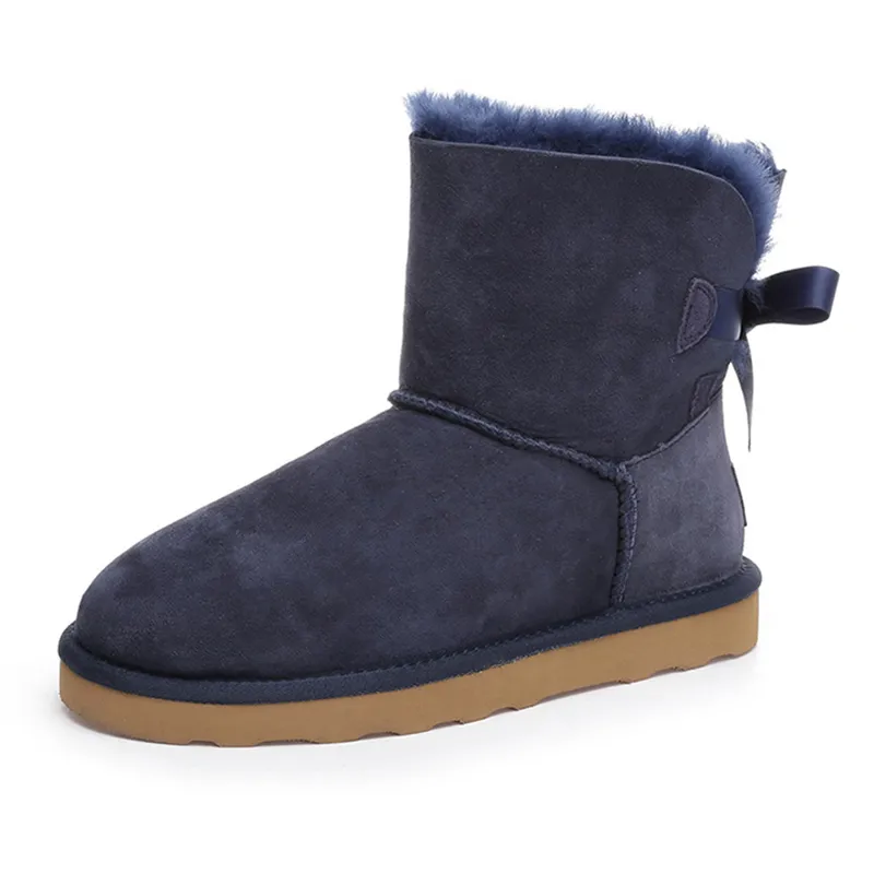 Snow Designer boots Women Winter Fashion Australia Classic Slip-On Short Ankle Knee Bow girl MINI Bailey Boot Womens_voghion.com