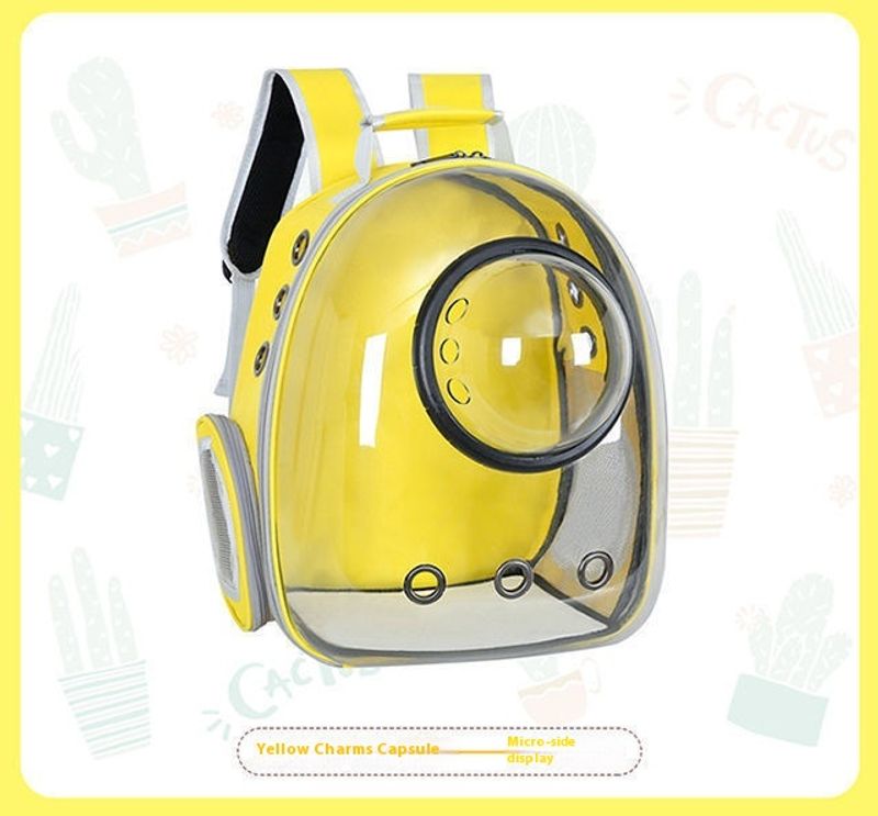 Katzentasche, Outdoor-Tasche, tragbarer Haustier-Rucksack, tragbare transparente Weltrauabinen-Haustiertasche für den_voghion.com