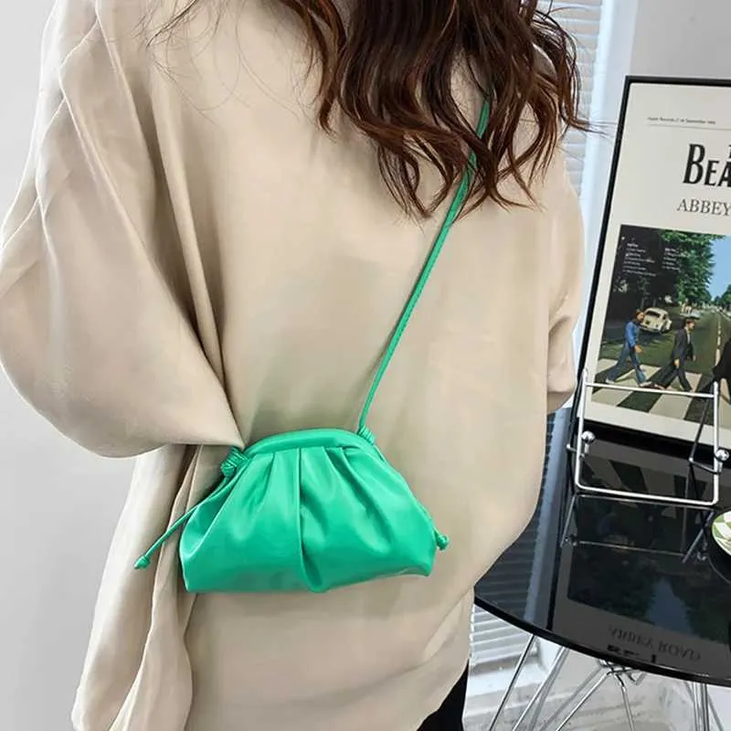 Sac à bandoulière en cuir PU jaune et bleu pour femme, sacoche simple et polyvalente pour soirée_voghion.com