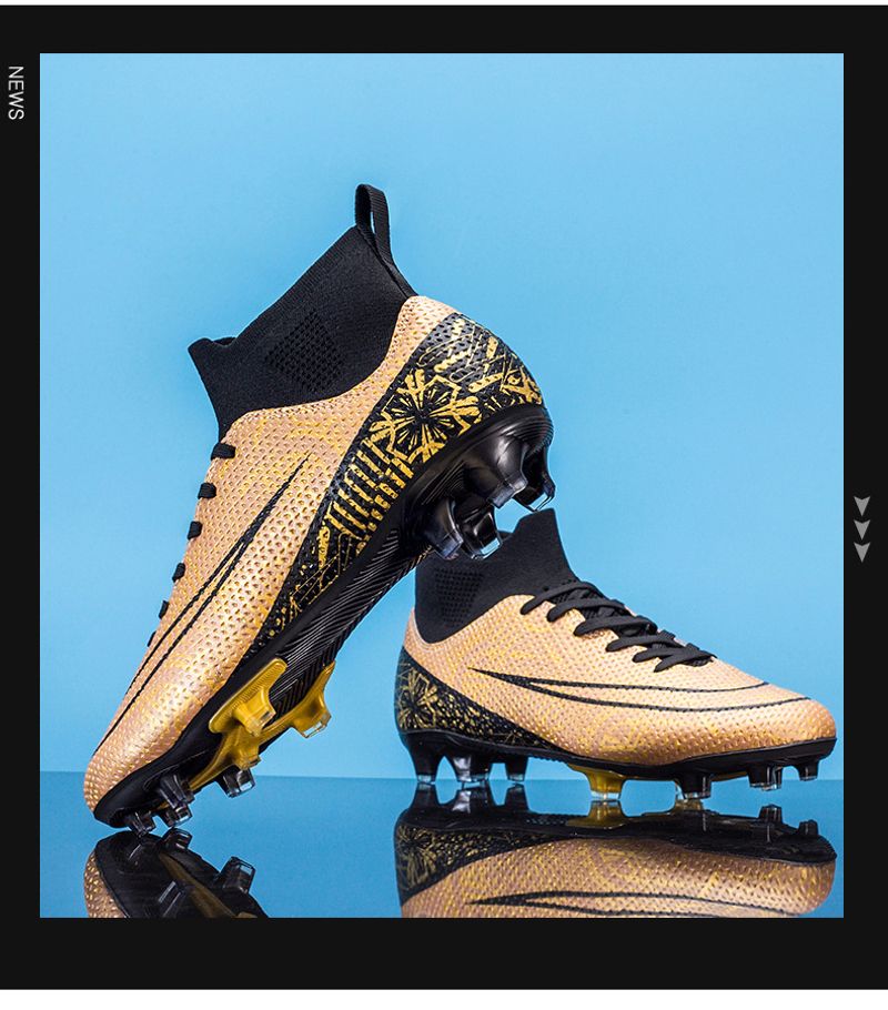 High-Top-verschleißfeste AG Langstapel-Fußballschuhe, TF gebrochene Nägel Kunstrasen Trainings- und Wettkampfschuhe für_voghion.com