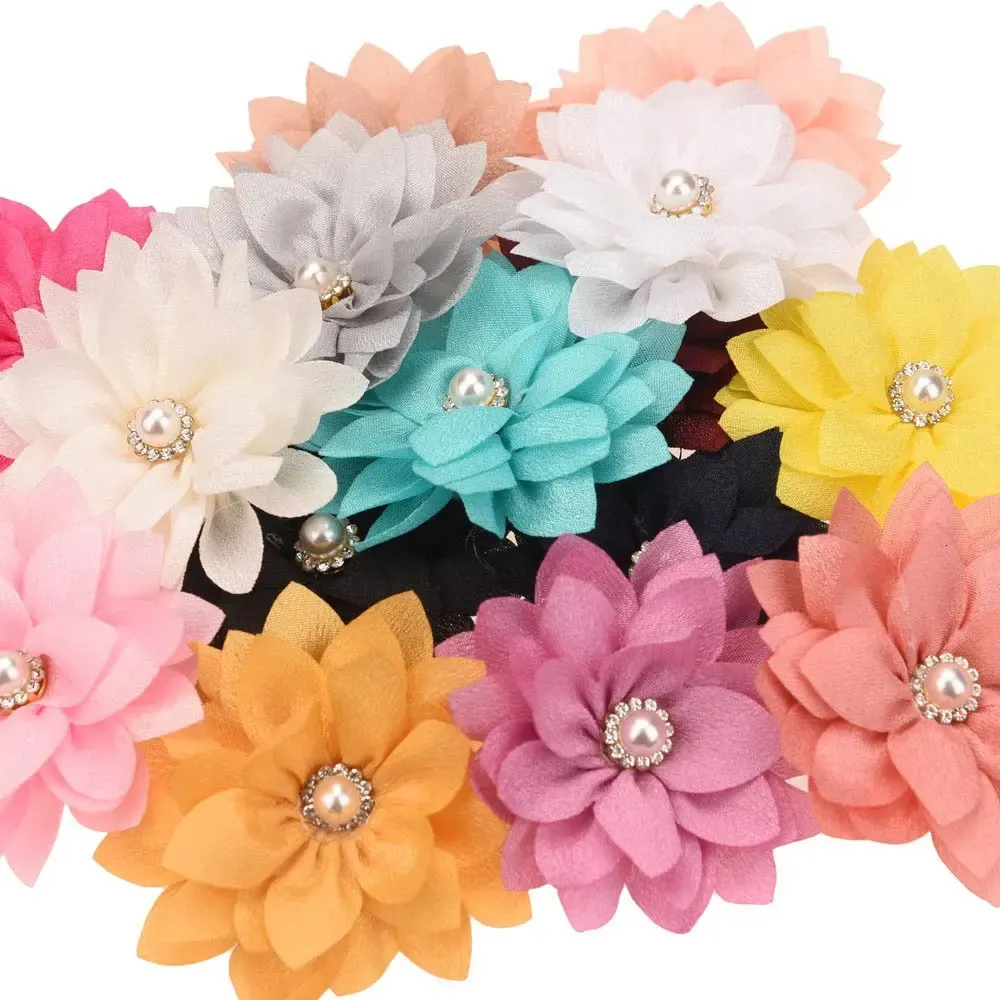 225PCS Fashion Sharp Flower Cute Accessories Baby Girl Hair Bows Barrettes No Clips Wedding decoration flowers 231030_voghion.com