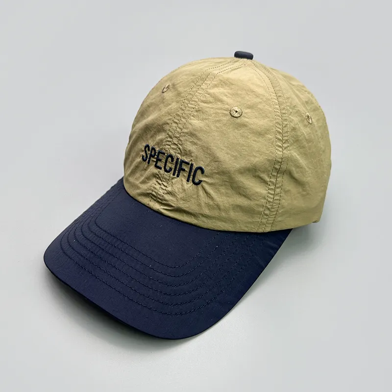 Ball Caps Japanese Quick Drying Letter Embroidery Color Block Baseball Hat Men Women Breathable Travel Sunshade_voghion.com