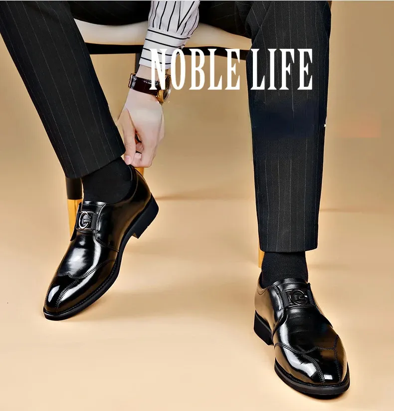 Brogues van lakleer voor heren, formeel, bruiloft, feest, kantoor, heren, Oxfords, zakelijke schoenen, mocassins, schoen 240719_voghion.com