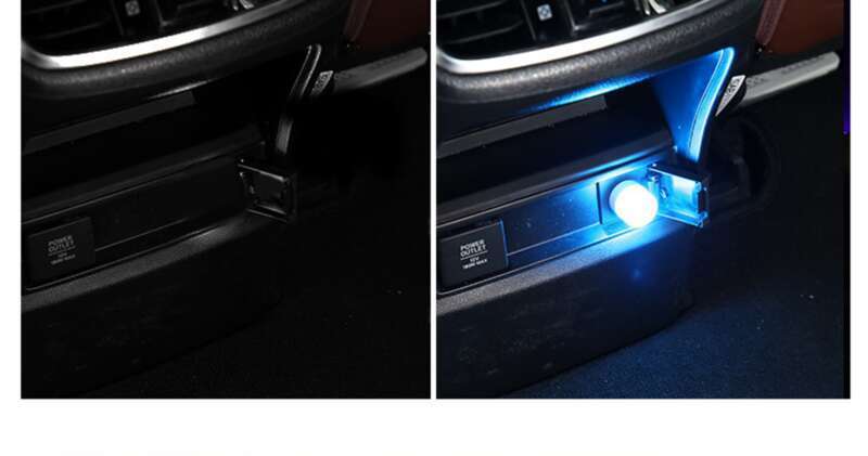 Bil USB Gradient Syvfarget Stemmekontroll Multimodus Musikkrytme For Å Forbedre Atmosfæren Berøringslys_voghion.com