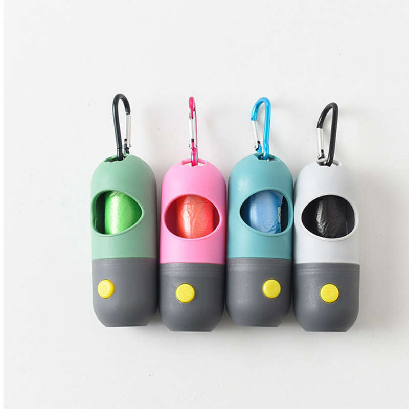 Nieuwe LED-ontlasting voor huisdieren, vuilniszak, handige opbergdoos, schoonmaakmiddelen voor katten en honden_voghion.com