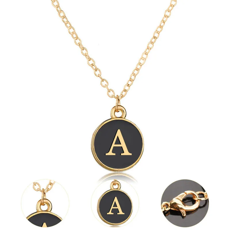 Collier initiales alphabet pendentif lettre pour femme bijoux_voghion.com