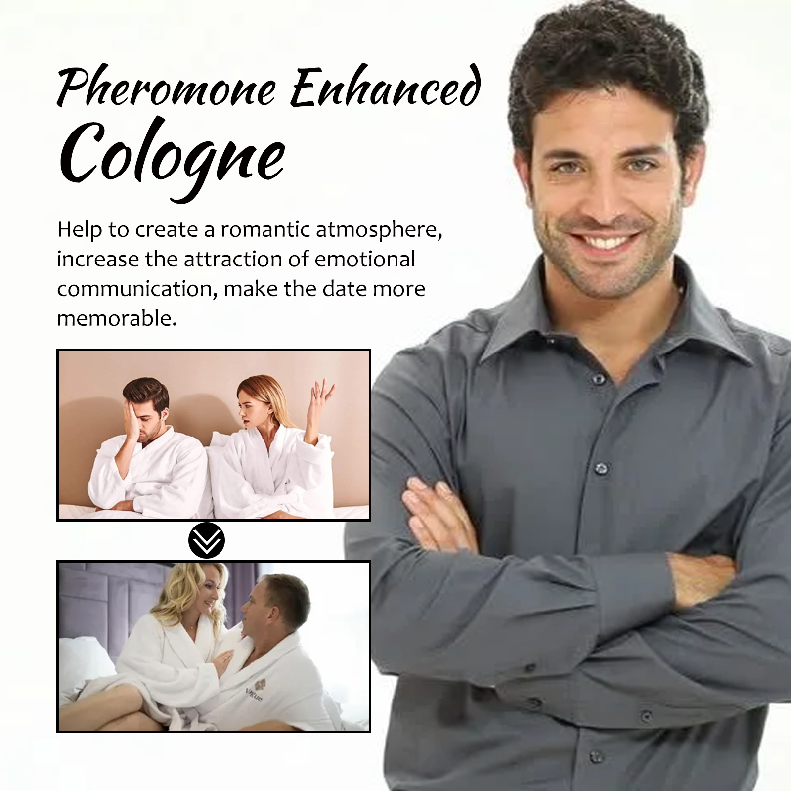 Roxelis Pheromone Enhanced Cologne, Herrenparfum, anhaltender leichter Duft, Business Gentleman, Fresh Charm Encounter Parfüm_voghion.com