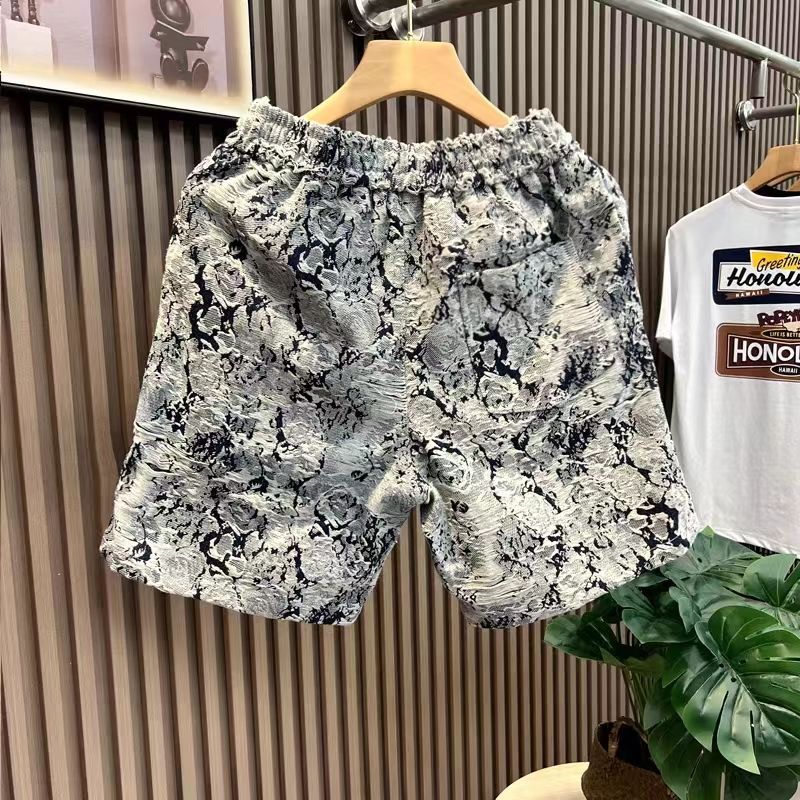 Men's Clothing 2024 summer new shorts  men's versatile casual pants Internet celebrity same style thin trendy beach pants handsome