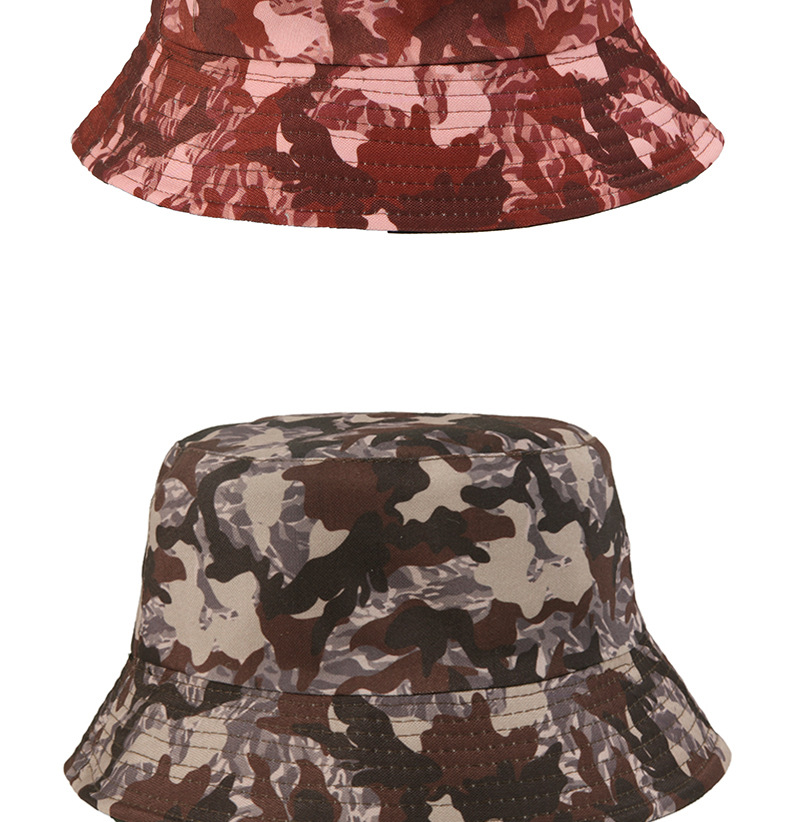 Zonnebrandcrème nieuwe zomercamouflageprint, vissershoed met brede rand, een must-have item voor buitenreizen, gedragen op beide_voghion.com