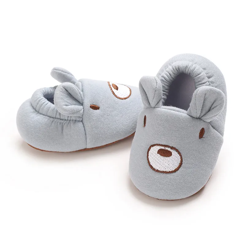 Infant Cartoon Tiere Muster Neugeborenen Socken Littlesprouts Wenig Kleinkind Nicht-slip Krippe Erste Wanderer Winter Baby_voghion.com