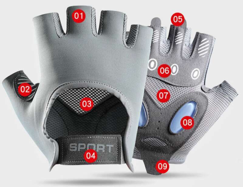 【 8030 People's Collection 】 Half Finger Fitness Gloves, Women's Summer Slip And Anti Cocoon Yoga Pilates Equipment,_voghion.com