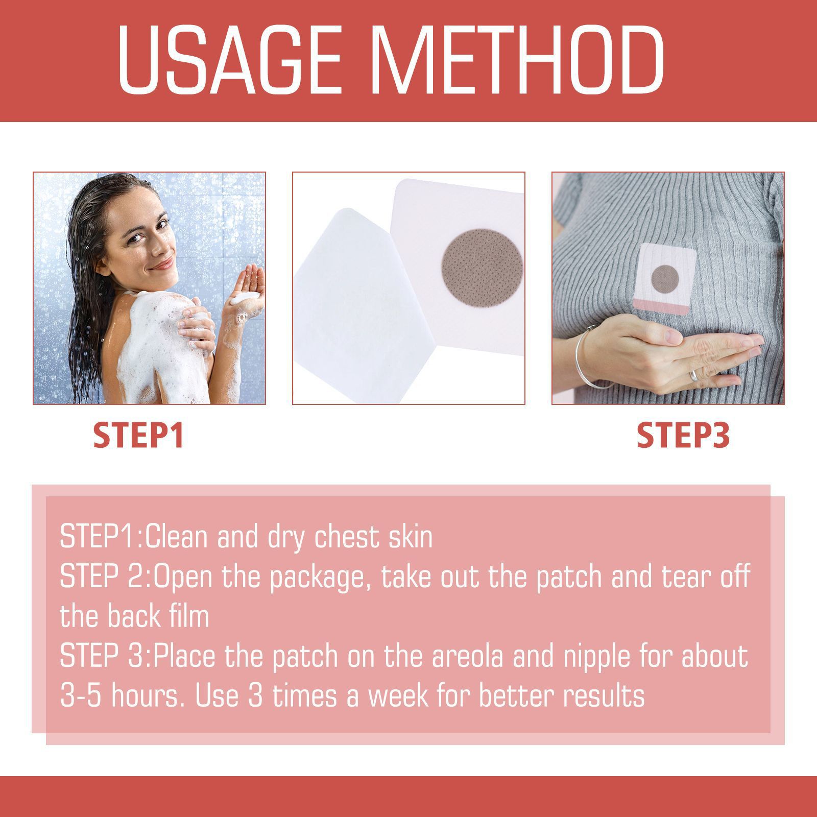 EELHOE nipple is tight, plump, full, with a pad that lifts the chest prevents sagging. Massage and beauty breast patch_voghion.com