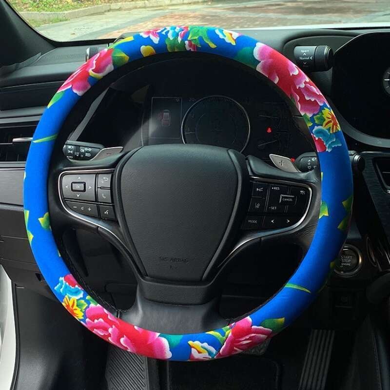 Volan auto Jdm China-Chic Northeast Calico personalizat, modificare creativă, antiderapant, patru anotimpuri_voghion.com