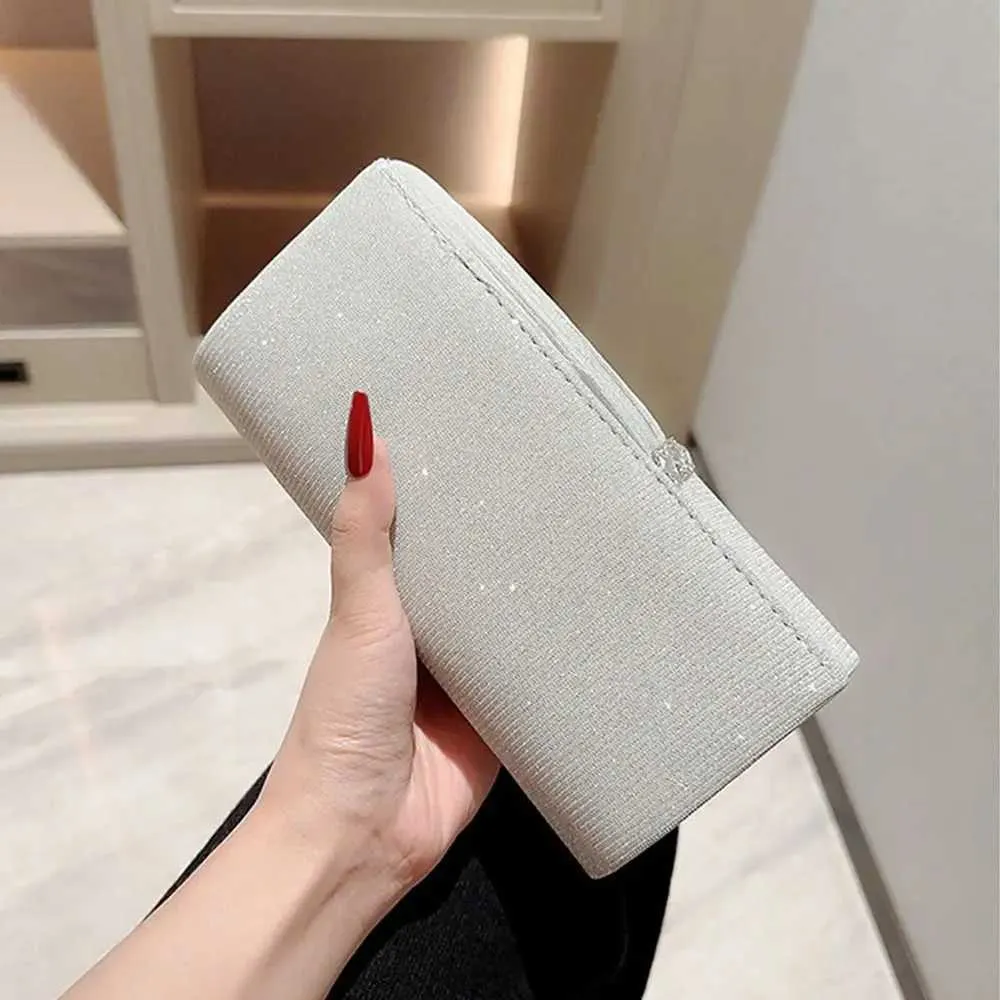 Pochette à paillettes pour femme, sac à main de soirée, de banquet, de soirée, de mariage, portefeuille Y241019_voghion.com