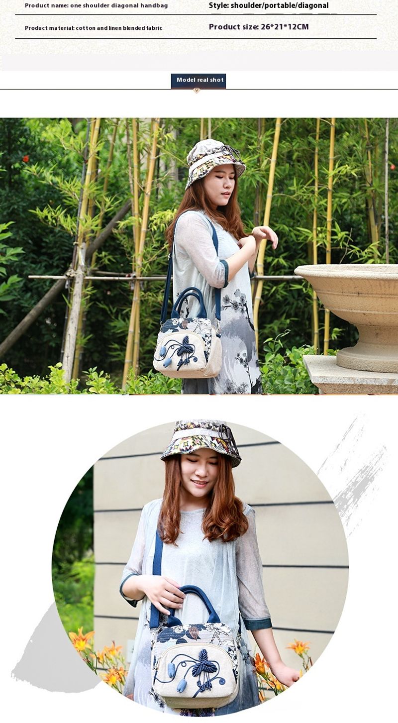 Küstlerische Hadtasche aus Baumwolle ud Haftuch im Bohemia-Stil mit schrägem Kreuz, lässige Schultertasche für_voghion.com