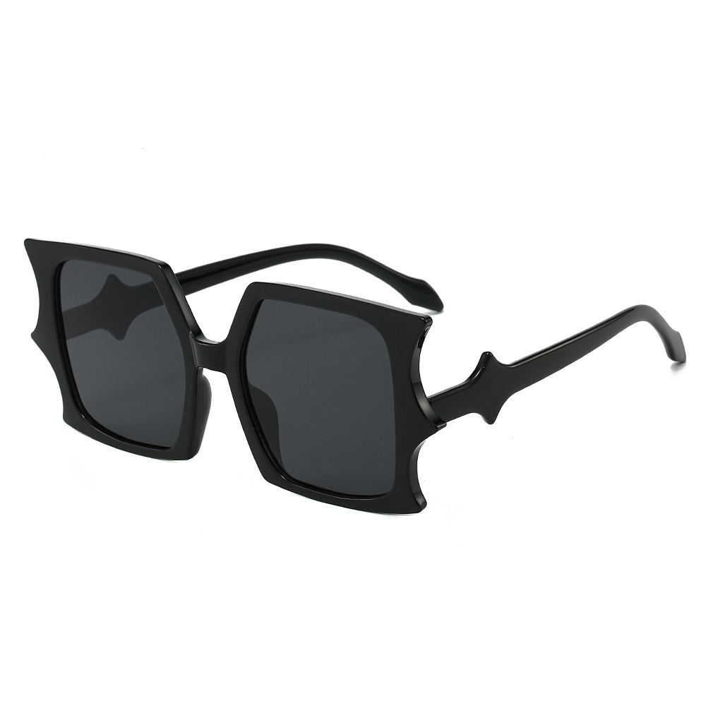 Nuovi occhiali da sole primaverili con montatura quadrata, stile europeo e americano, montatura rettangolare grande con stella a quattro foglie unica._voghion.com