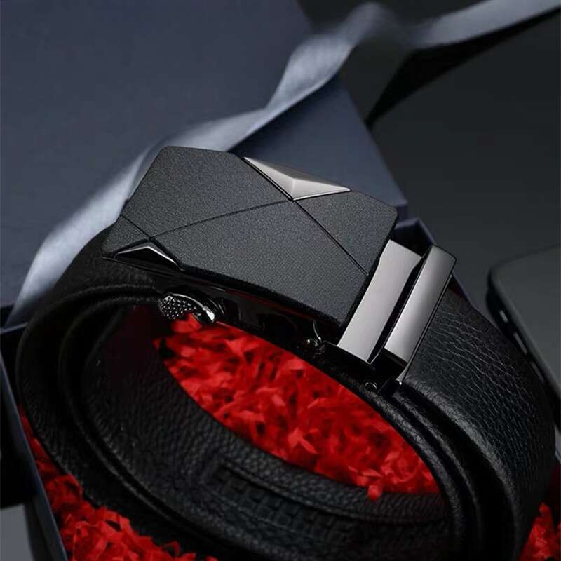 Automatische gesp, multifunctionele broekriem voor heren van gesimuleerd rundleer_voghion.com