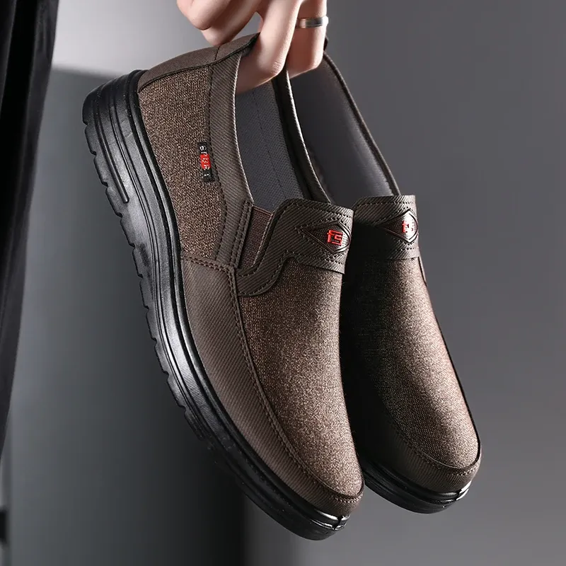 Lightweight Men Casual Breathable Canvas Loafers Slip-on Driving Shoes Wear-resistance Mens Sneakers ato Hombre_voghion.com
