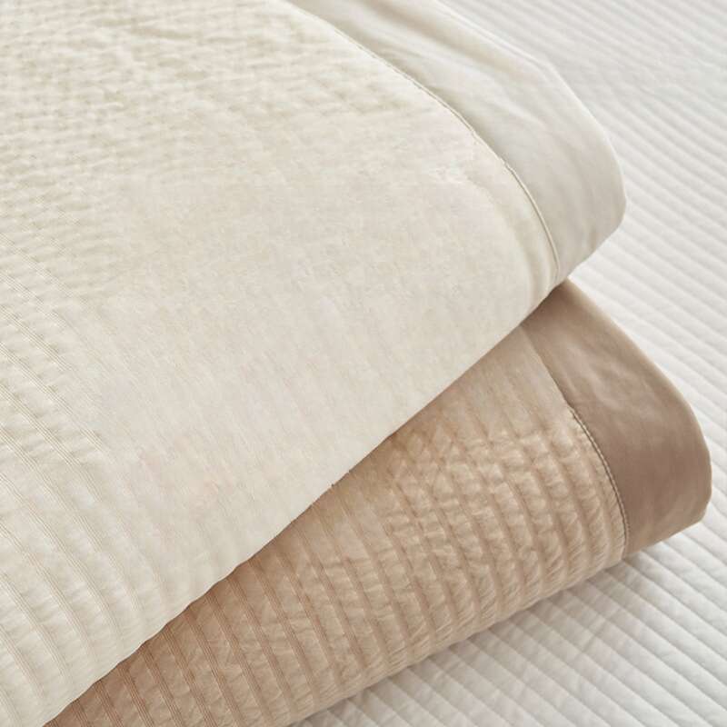 Summer 100% Cotton Air-conditioning Quilt; Machine Washable Cool Skin Quilt Core; Summer Single Use_voghion.com