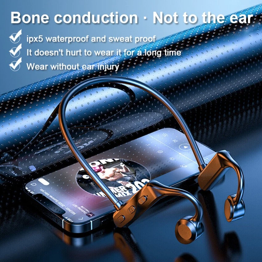 Bone-conduction-bluetooth-kopfhörer Wasserdicht Sport Headset_voghion.com