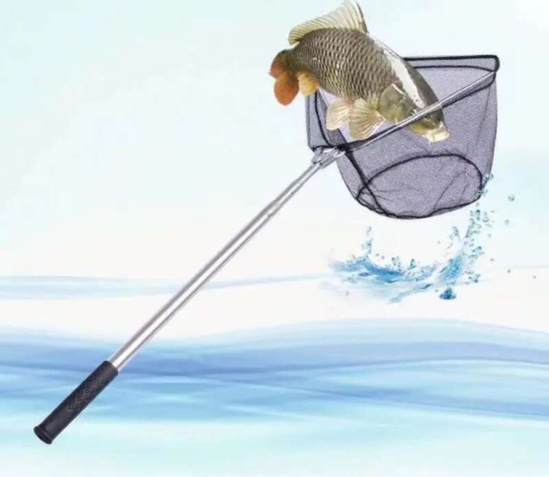 【Oferta especial de 30 días 1761 piezas】 Caña telescópica plegable, bolsa de red, juego completo de red de pesca negra, equipo de pesca y_voghion.com