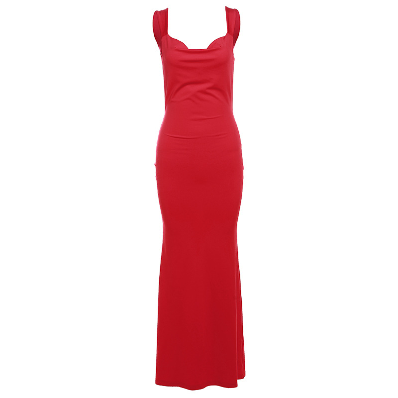 Women's Sexy Backless Bow Slim Hip Dress For Fashionable Ladies_voghion.com