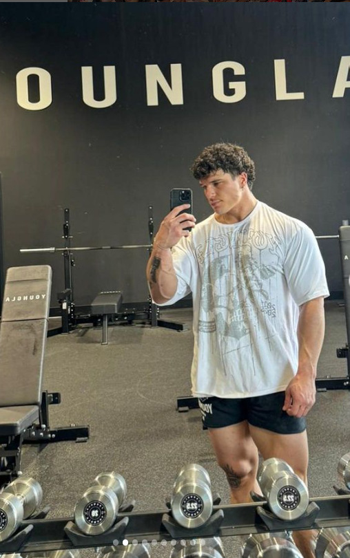 T-shirt d'été américain transfrontalier à manches courtes pour hommes, ample, 240 g, en coton, col rond, fitness, course à pied, sport, manches courtes_voghion.com