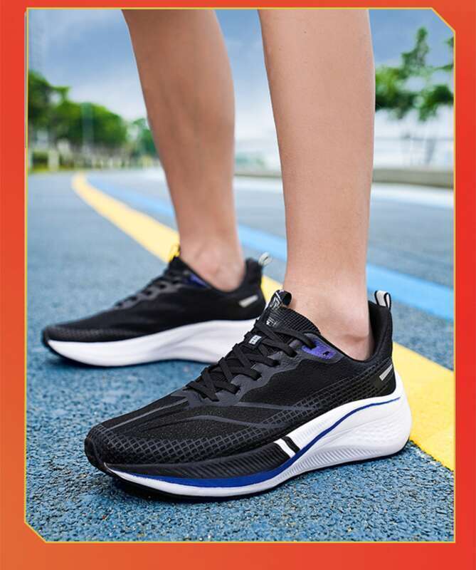 Scarpe da corsa sportive ammortizzanti di alta qualità, suono di attrito, membrana in gomma con piastra in carbonio_voghion.com