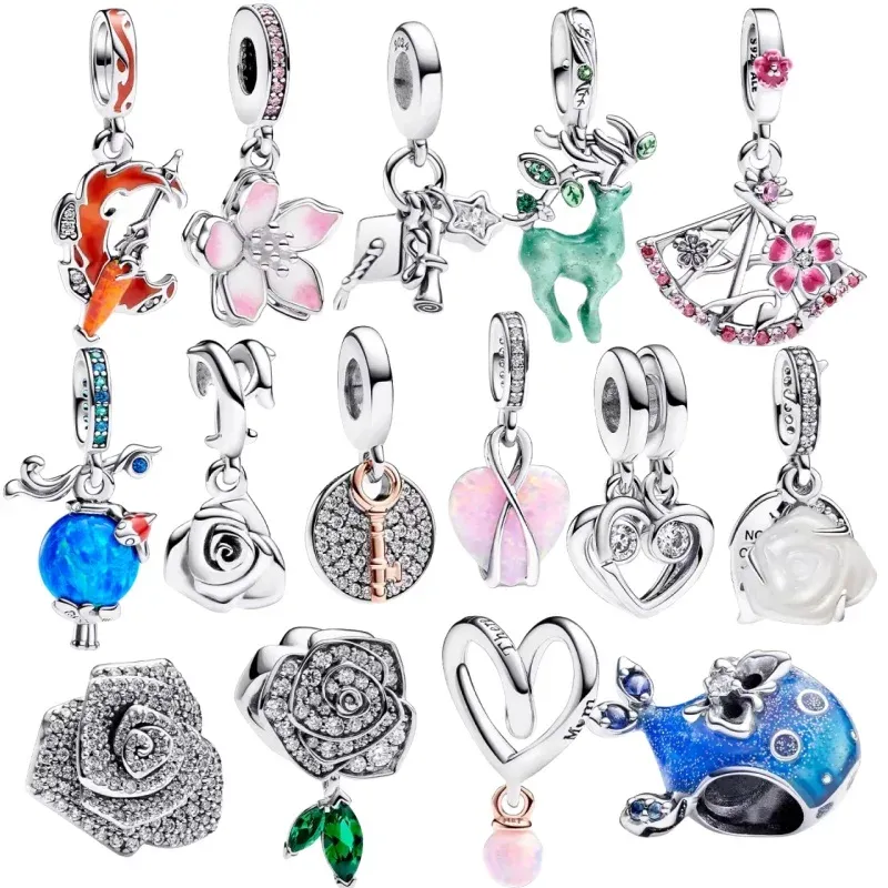 2024 Neues Sterg Sier Damen-Armband, personalisierbar, passend für Original-Charm, DIY-Zubehör, Schmuck, Geschenk, kostenlose Lieferung_voghion.com