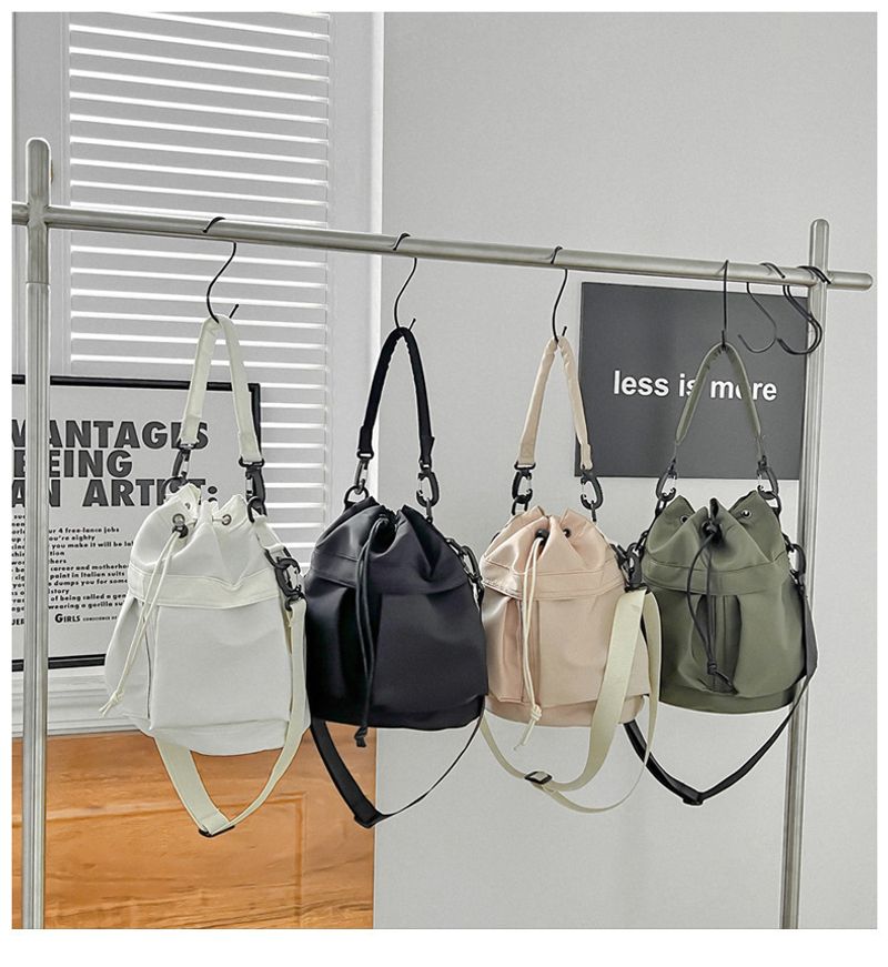 Lässige Schwimmtasche Große Kapazität Nylon Unterarm-Eimertasche Hochwertige tragbare Turntasche mit Kordelzug_voghion.com