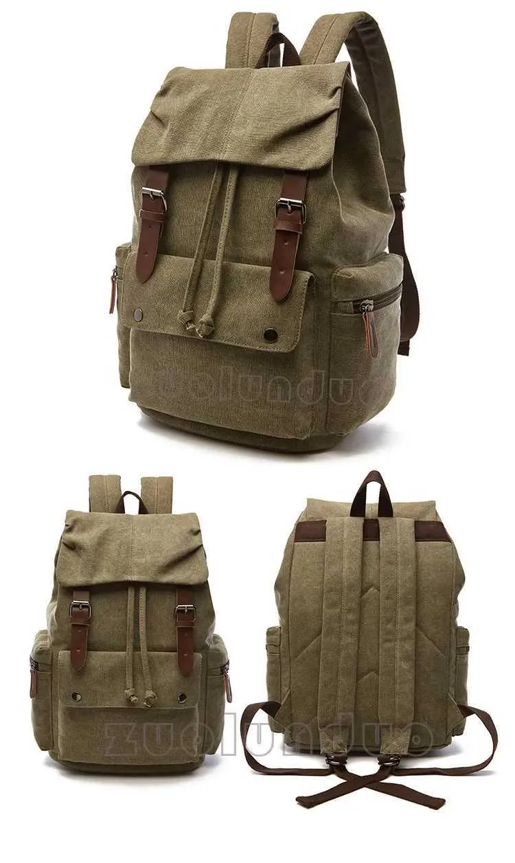 Sac à dos vintage en toile pour ordinateur portable pour hommes Mochila Feminina Mode Anti-vol Femmes Sacs à dos de voyage Sac à dos d'école C241031_voghion.com