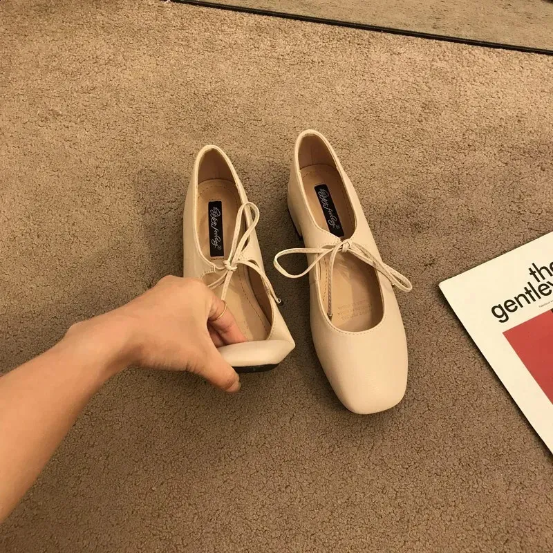 Mary Jane scarpe da ballo comode e casual con punta tonda e bordo scorrevole da donna, morbide e morbide, 240904_voghion.com