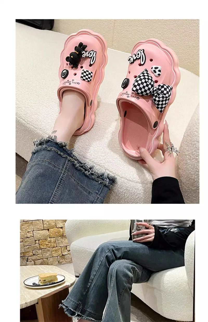 Comfortable Thick Sole Women's Hole Running Sandals For Summer_voghion.com
