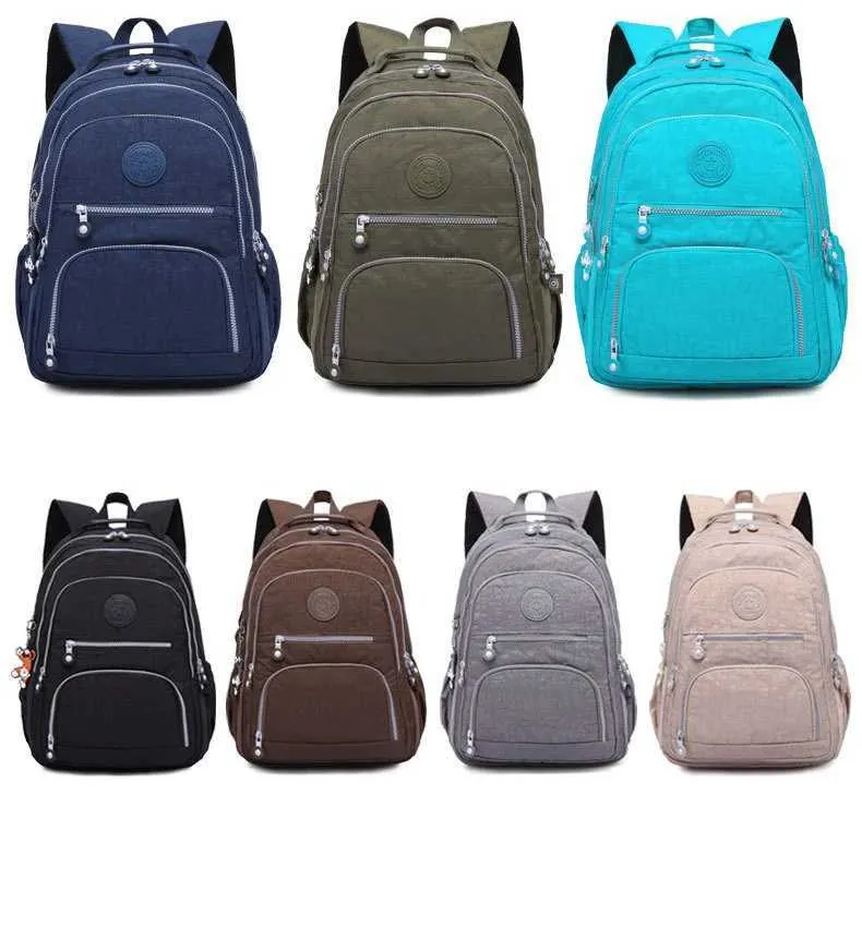 Mode skolryggsäck Student för tonårsflicka Pojke 2023 Reseryggsäckar Väska Dam Nylon Vattentät Laptopväska_voghion.com