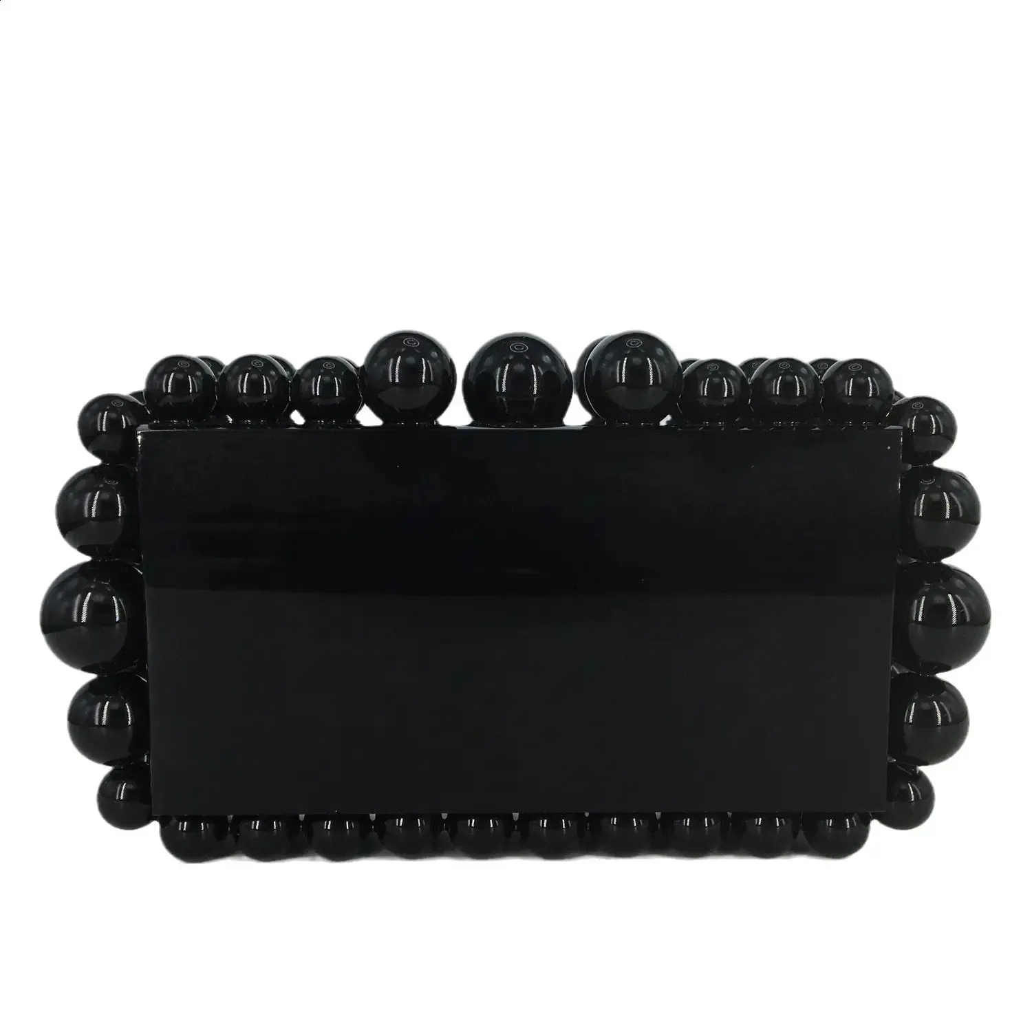 Acryl Box Clutch Perlen Abendtasche Für Damen Umhängetasche_voghion.com