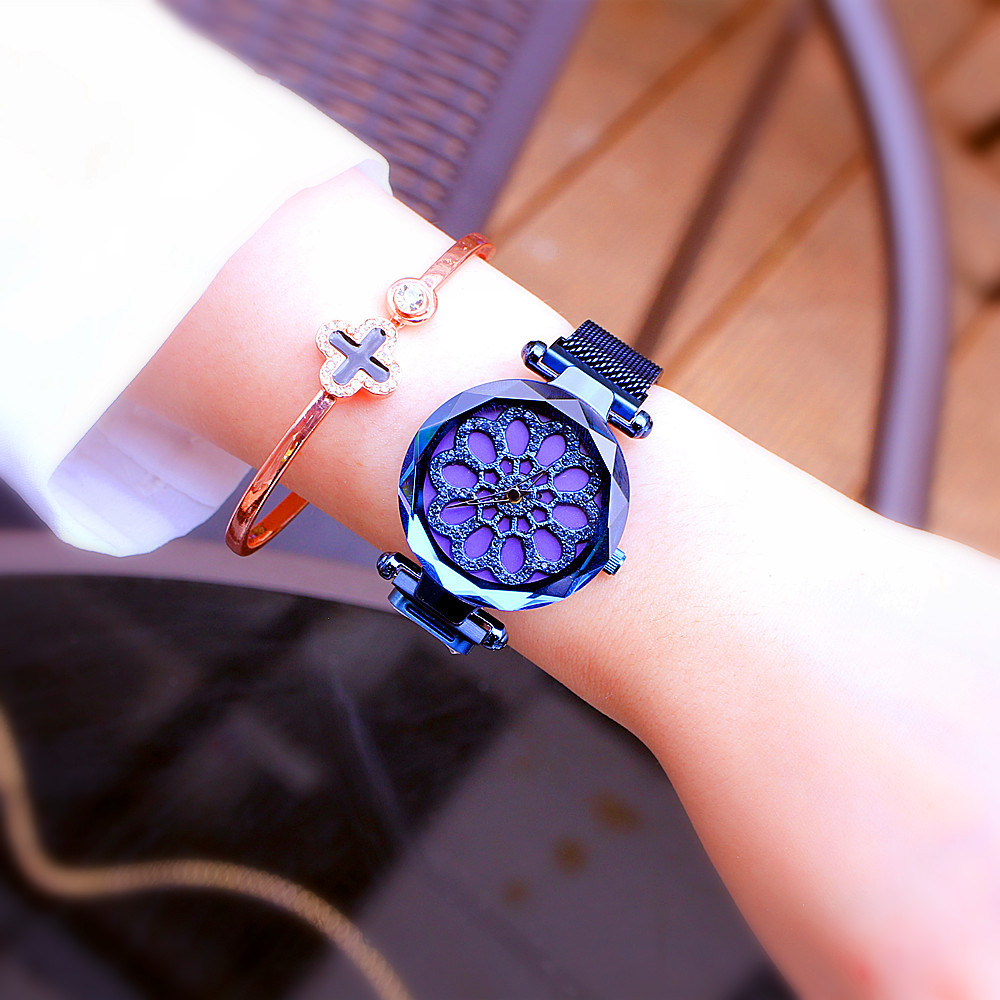 Set di diamanti da donna Counter Fashion, Times Come and Go, maglia magnetica con orologio marea_voghion.com