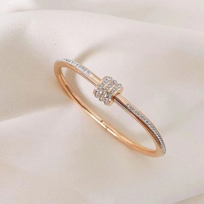 gold Bangle Bracelets For Women Daughter Mom Sier Tennis Indian Fashion Unisex Jewelry Designer Women Jewlery Party_voghion.com
