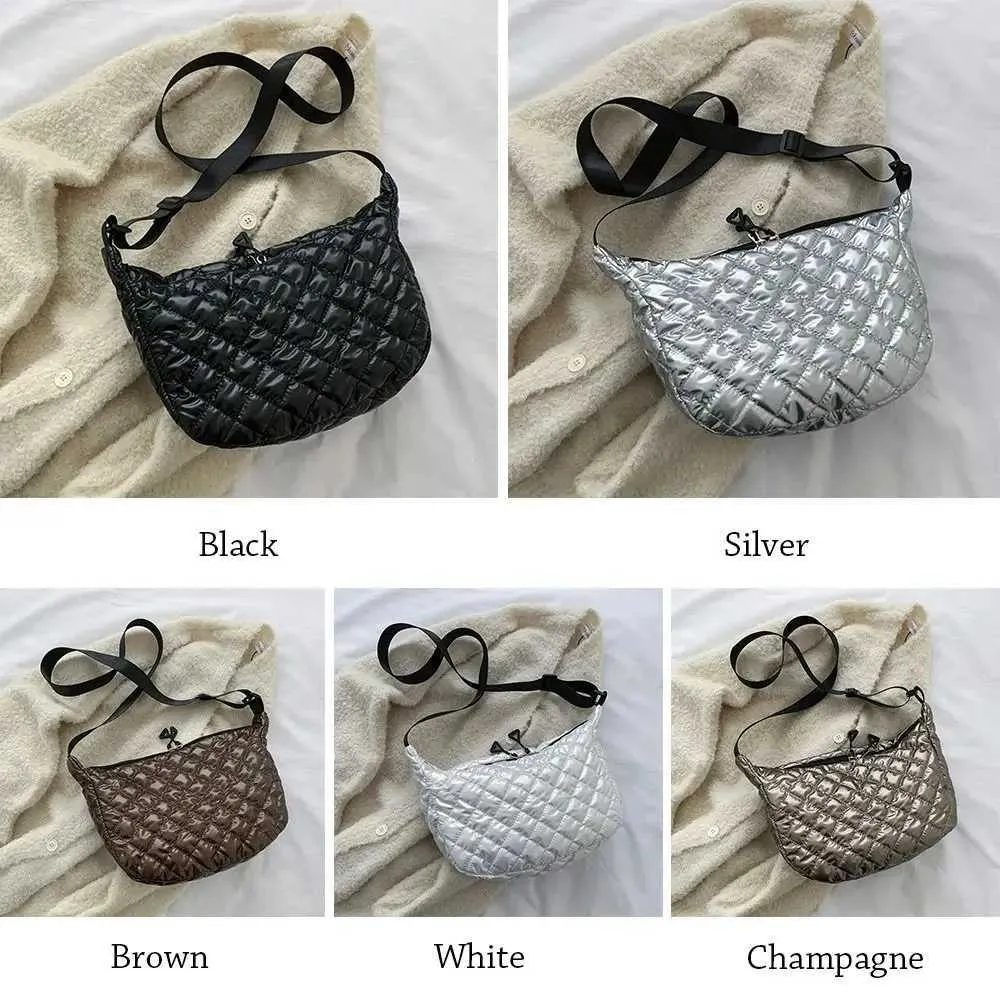 Borse a tracolla da donna di grande capacità, casual, da ascella, alla moda, in cotone imbottito, C241105_voghion.com
