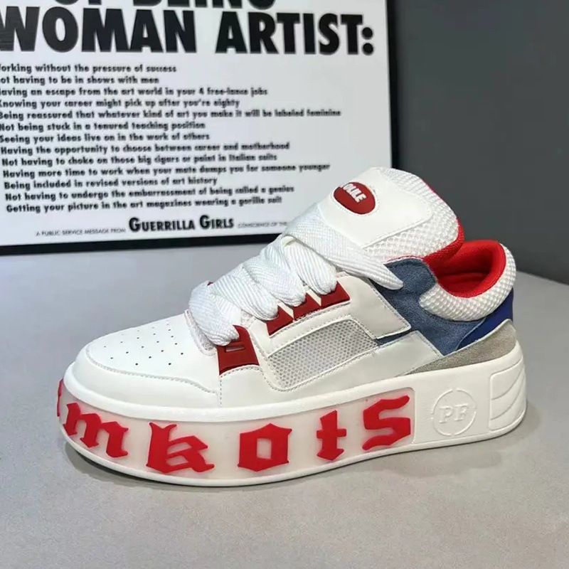 Personalized Fashion Comfortable Casual Campus Student Thick Soles Increase Board Shoes Male_voghion.com